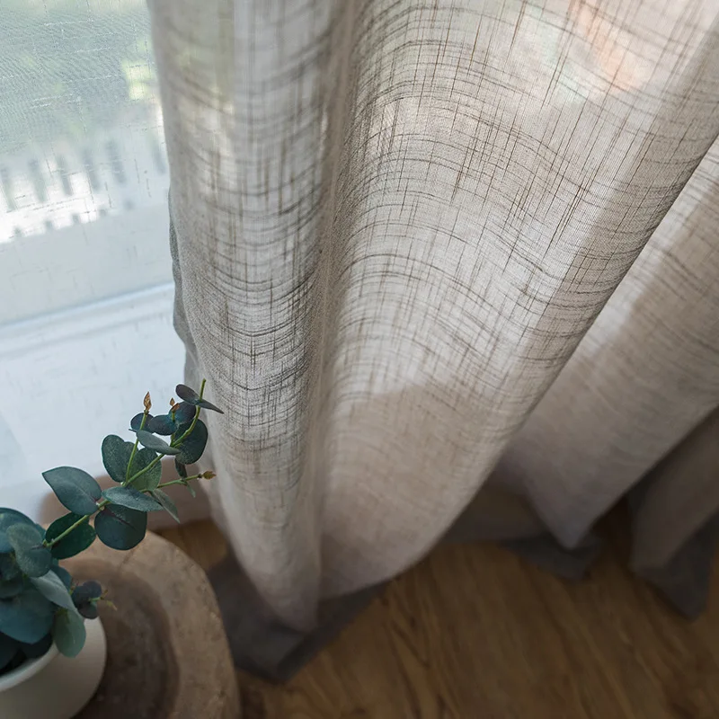 Grey sólido puro tul Para la Sala De Cortinas Para Sala De Estar Translucidus paneles De ventana De Cortinas De cocina Su004 * 30