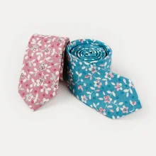 6,5 см модные хлопковые галстуки для мужчин с цветочным принтом Gravatas тонкие свадебные галстуки тощий галстук с растительным орнаментом воротнички и галстуки