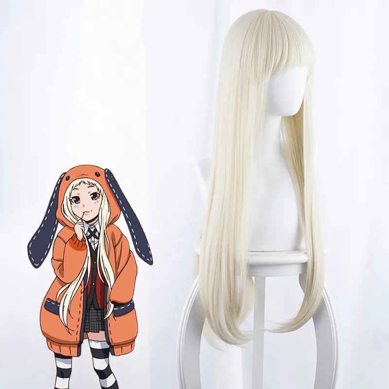 Kakegurui компульсивный игрок 2 Yomoduki Runa косплей парик волос Хэллоуин Карнавал костюм
