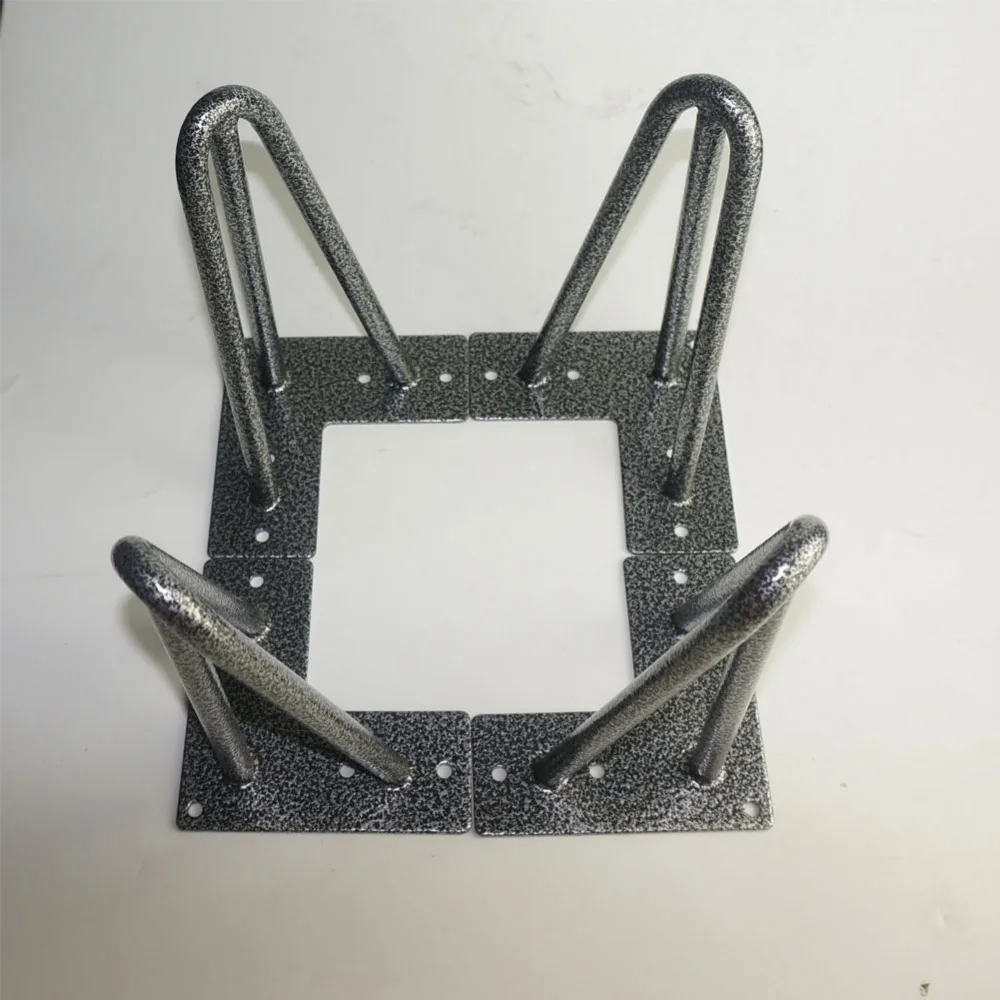 Free shipping 8" metal hairpin legs set of 4 3 rods black granite small