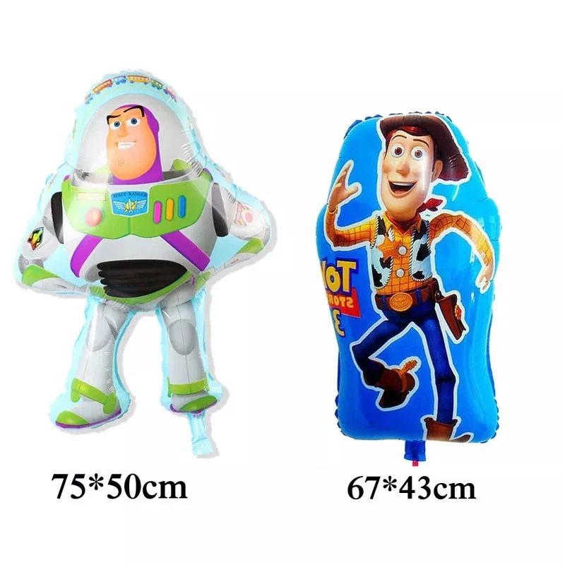 

Lucky 10pcs/lot Cartoon Buzz Lightyear Woody Foil Air Balloons Birthday Wedding Party Decoration Globos Inflatable Balloons