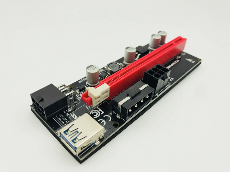 Новейший кабель SATA к USB 3 0 PCI Express PCIE E 009S Molex 6pin адаптер питания 1x до 16X карта
