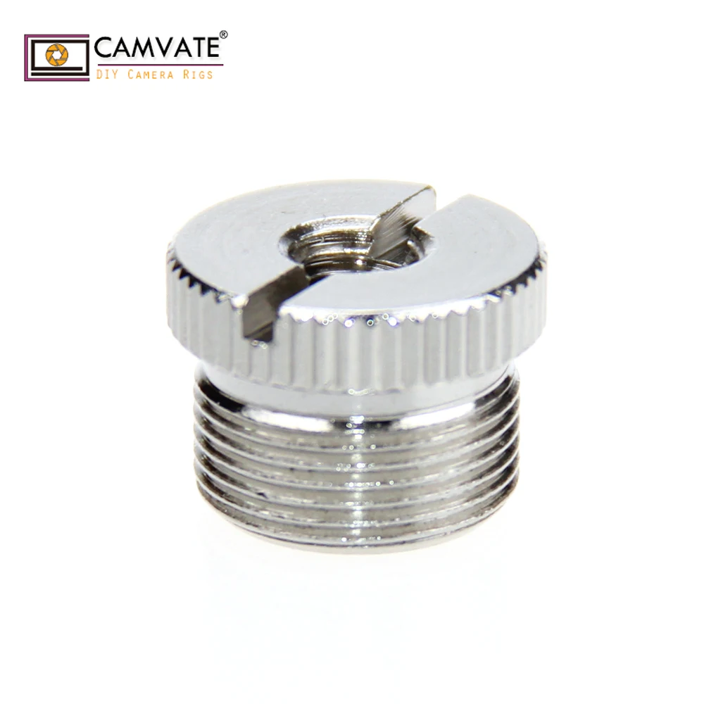 CAMVATE 5/8 дюймовый Мужской до 1/4 дюйма микрофонный винт адаптер с наружной резьбой