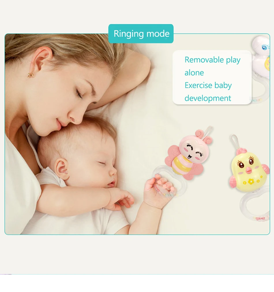 Подвесная игрушка для детской кроватки 0-12 месяцев для новорожденных, мобильная Музыкальная Коробка, колокольчик с погремушками в виде животных, развивающие игрушки для детей