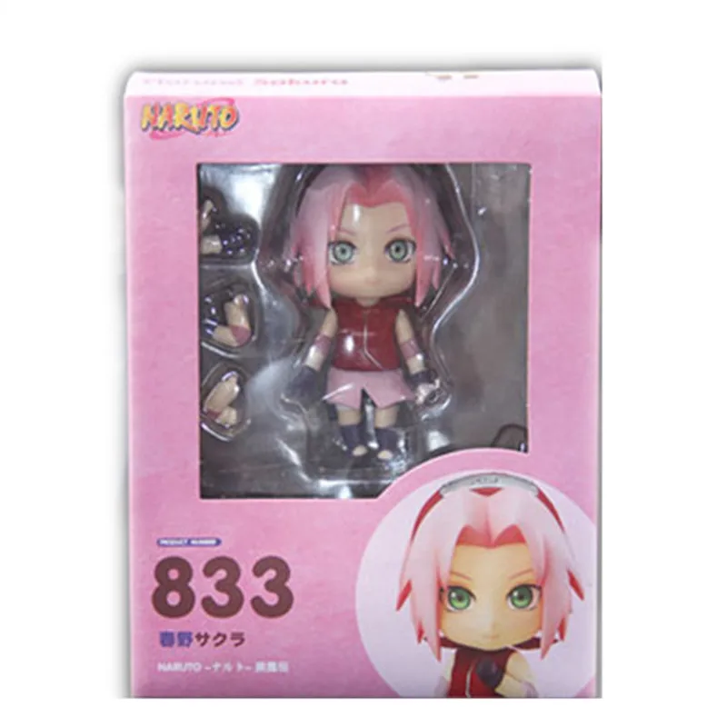 

Anime Naruto Shippuden Figure Haruno Sakura Nendoroid 833# PVC Changeable Mini Collection Action Figure Toy Doll 10cm