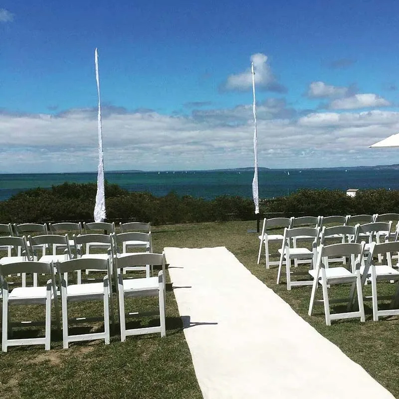 

White aisle runner for galas parties Proms send off event decoration items ideas