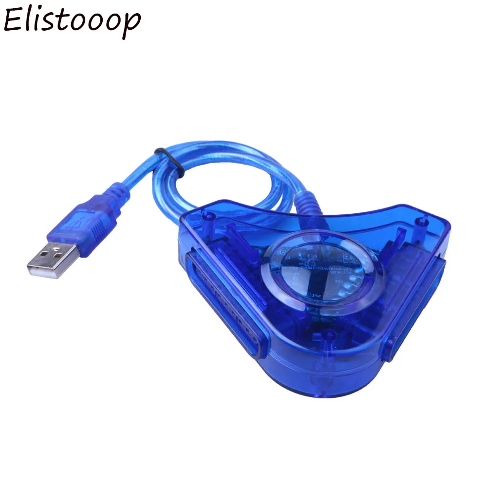 Elistooop джойстик игровой USB двойной плеер конвертер Кабель-адаптер для PS2 Dual Playstation 2 PC USB игровой контроллер CD драйвер