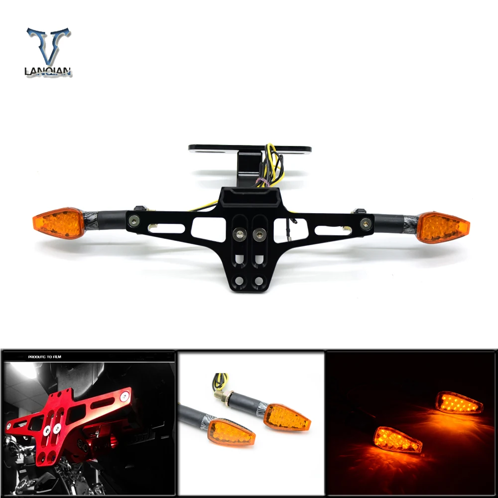 

For Benelli BN300 BN302 BN600 BN TNT 300 600 Moto License Plate Bracket signal lights for Honda GROM MSX125 MSX 125 PCX 125 150