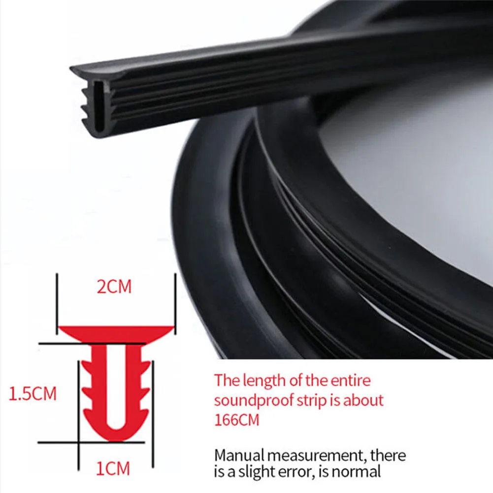 1,6 м автомобильные аксессуары лобовое стекло резиновая центральная консоль легко наносится уплотнительная полоса звукоизоляция края u-образная приборная панель