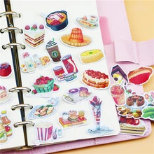 32 pcs Criativo kawaii bonito Self-made aquarela comida/bebida scrapbooking adesivos/adesivos decorativos/DIY craft álbuns de fotos