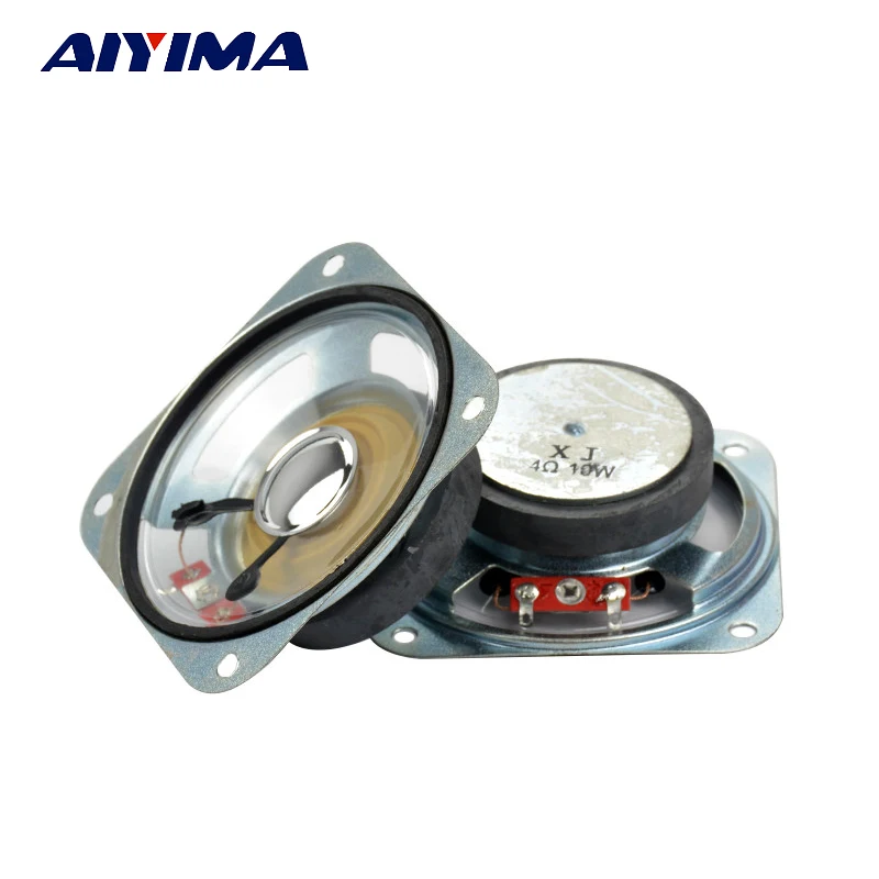 

AIYIMA 2Pcs Outdoor 60 Magnetic Transparent Waterproof Speakers 3.5Inch 4 Ohm 10 W For Audio And Video Electrical Speaker