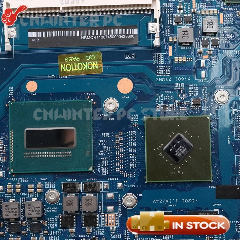Ideal  NOKOTION NBMQR11007 NB.MQR11.007 for acer aspire VN7-791 VN7-791g laptop motherboard 14204-1M 448.0