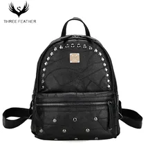 Женщины Рюкзак Высокое Качество Молодежь Кожа Рюкзак Женская Школа Bagpack mochila Натуральной Кожи Сумка из Овчины Моды рюкзак
