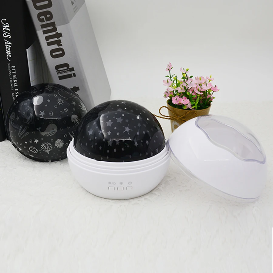  LED Night Light Projector Spin Starry Sky Star Ocean World Master Rotating Children Kids Baby Sleep - 33011940799