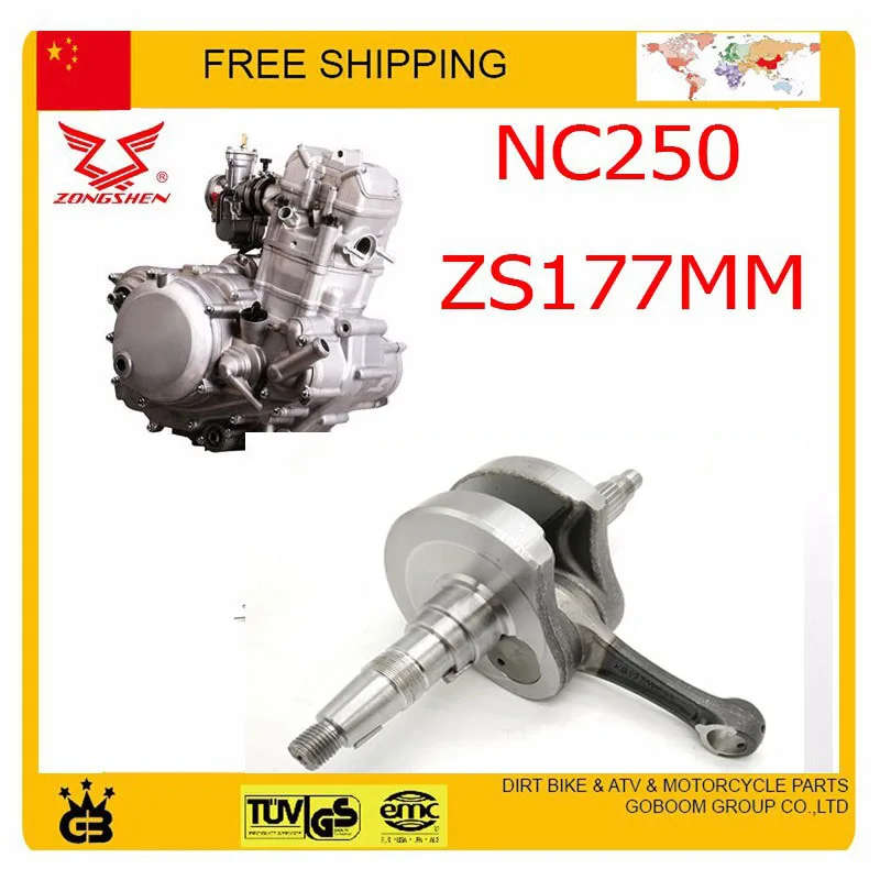 

ZONGSHEN NC250 250CC crankshaft k6 t6 rx3 xmotos kayo bse dirt pit bike accessories free shipping