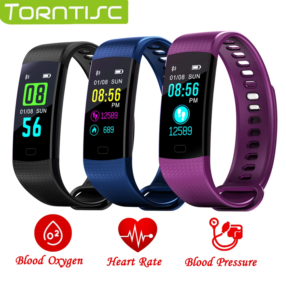 

Torntisc 2019 Sport Smart Bracelet Heart Rate Blood Pressure Monitor Fitness Tracker Smart Watch Men For Android IOS Phone