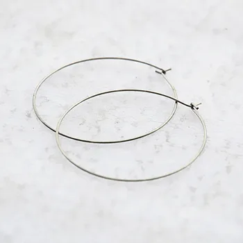 

20mm 25mm 35mm Stainless Steel Ear Wire Clip Circle Hooks Earring U Shape Findings DIY Jewelry Making
