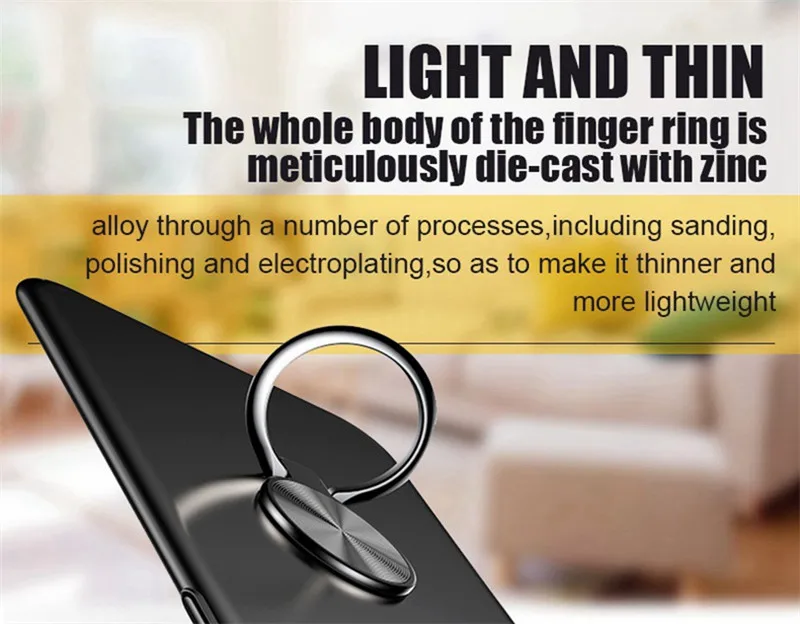 Кольцо-держатель на палец для телефона в машину 360, держатель для мобильного телефона, подставка для iPhone samsung S9 Plus, универсальный держатель на палец