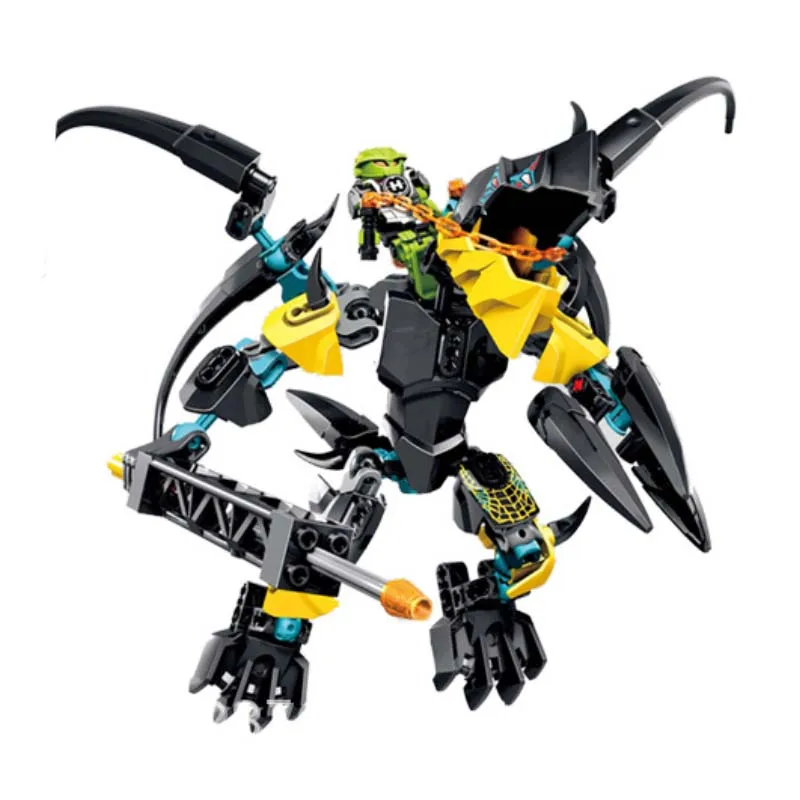 Compatible With Legoings Hero Factory 6.0 Rocke Sterlth Machine Building Blocks Bionicle Robot Toys For Children Building Kits