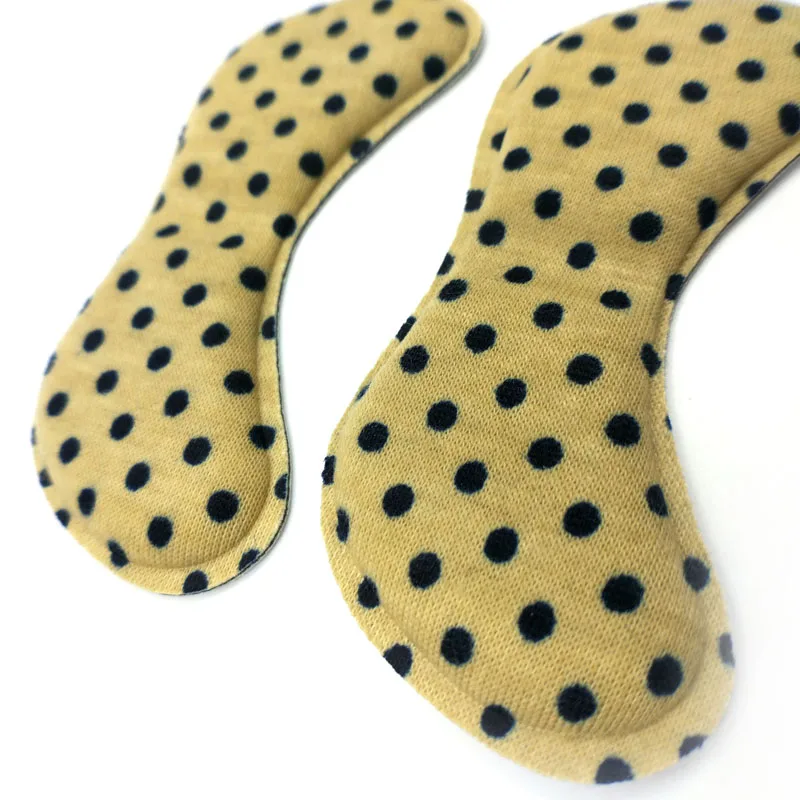 Mr. niscar/1 пара бежевый белый точка обуви Подушка вставки Для женщин на высоком каблуке губка бабочка-Форма противоскользящие стельки мягкие