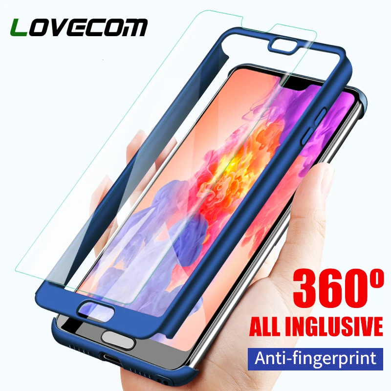

LOVECOM Luxury 360 Full Degree All Inclusive Cover Phone Case For Huawei Honor 6X 7X 8 9 Lite 10 P8 P9 P10 Plus Lite P20 Pro