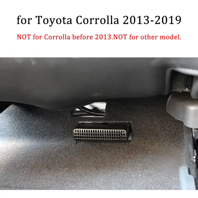 Us 4 19 1 Pair For Toyota Corolla 2019 2013 L Le Eco Xle Se Xse Car Interior Air Vent Outlet Covers Under Seat Air Duct Grilles Grill In Interior