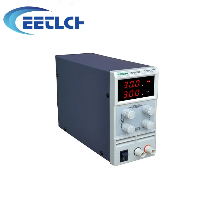 

KPS303D Adjustable High precision double LED display switch DC Power Supply protection function30V3A 110V-230V 0.1V/0.01A EU