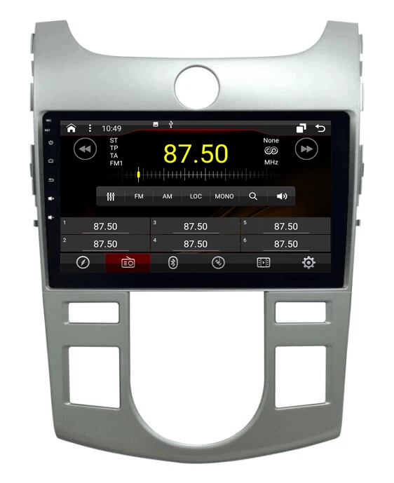 Discount OTOJETA DSP stereo carplay android 8.1.2 car radio for kia forte koup cerato 2011 Gps navi ips screen video player tape recorder 1