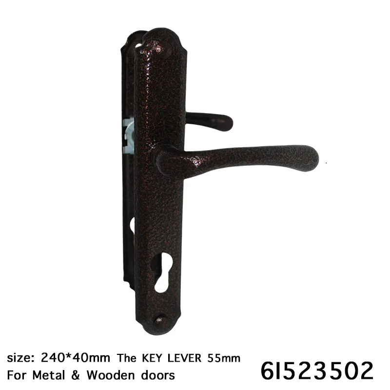 

Door handle lock For The CYLINDER Key 85mm Aluminum Alloy lock security Dual Latch for Metal and Wooden Doors 1 Set