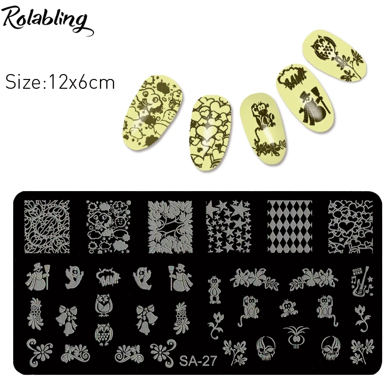 

New Design Nail Art Stamping Template Plate Stamp Nail Plates Image Plate Nail Polish Printing Tools for Nail Art Stamp