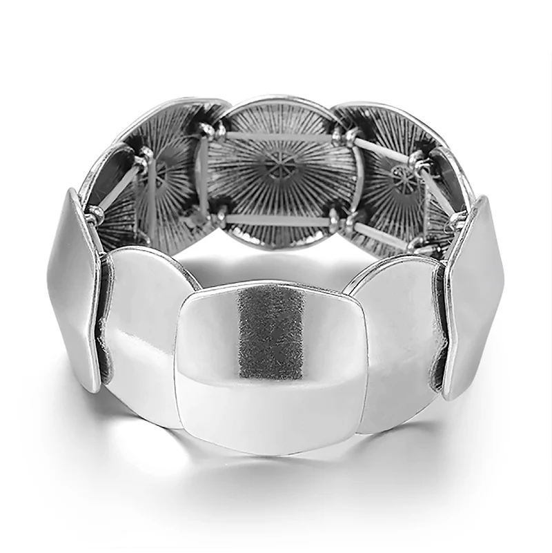 Dorado новые регулируемые браслеты в стиле панк и хип-хоп для женщин, браслет для мужчин и женщин, крутые очаровательные модные ювелирные изделия pulseira - Окраска металла: silver