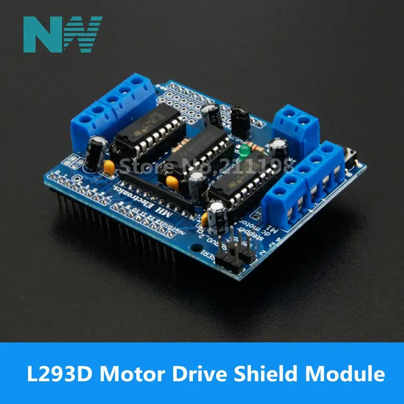 L293D щит управления двигателем плата расширения привода двигателя для Arduino Щит