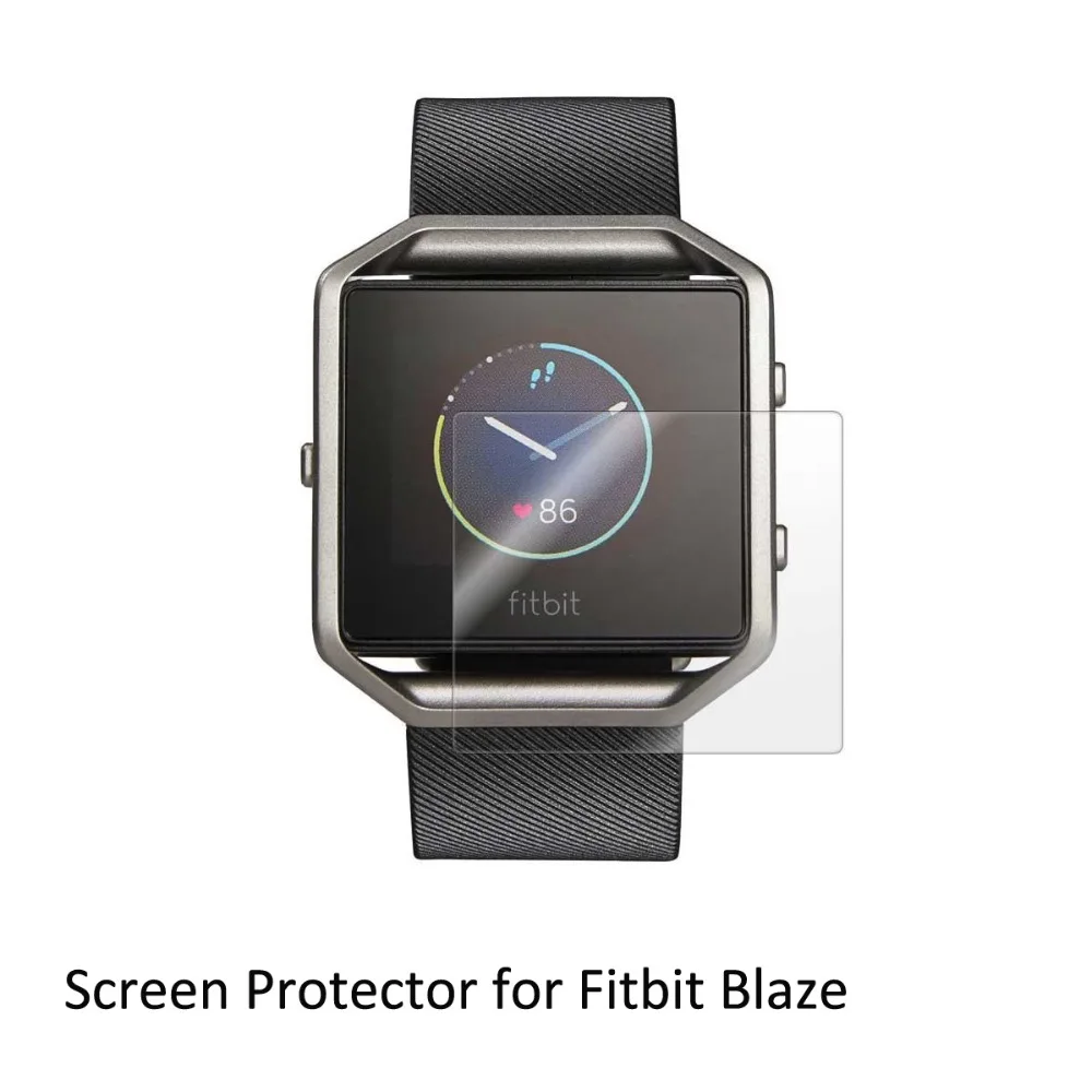 

3* Clear LCD PET Film Anti-Scratch Screen Protector Cover for Fitbit Blaze