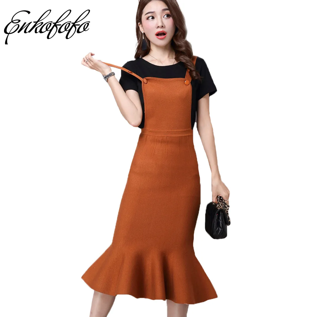 korean jumper dress outfit