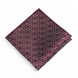 Bridegroom Evening Party Business Men Tuxedo Suit Polyester Silk Red Black Geometric Embroidery Pocket Square Towel Handkerchief Bridegroom Evening Party Business Men Tuxedo Suit Polyester Silk Red Black Geometric Embroidery Pocket Square Towel Handkerchief