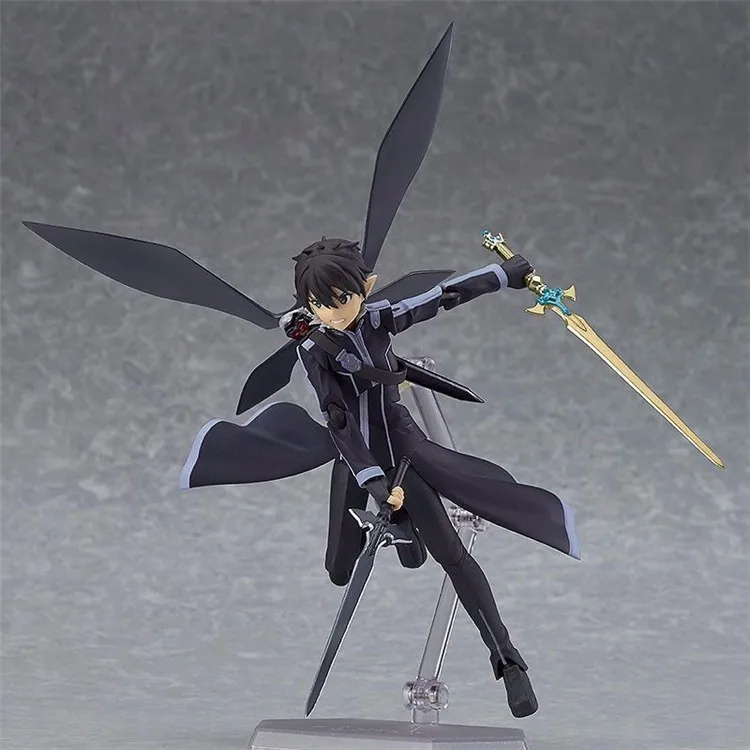 Аниме Sword Art Online Figma 289 Kirigaya Kazuto Kirito Figma 264 Yuki Asuna Figma 314 LEAFA ПВХ Фигурки игрушки куклы 15 см