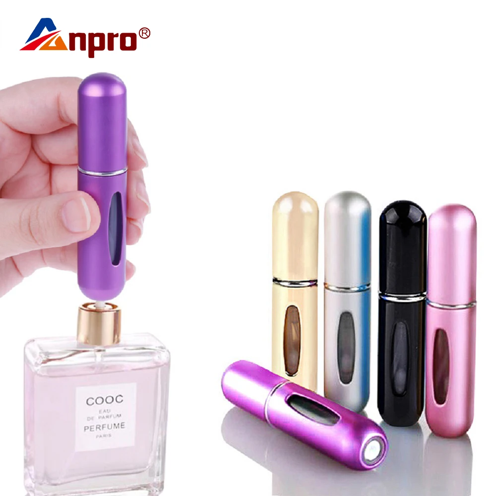 

Anpro 5ml Refillable Mini Perfume Bottle Atomizer Aluminum Atomizer Portable Travel Cosmetic Container Perfume Bottle
