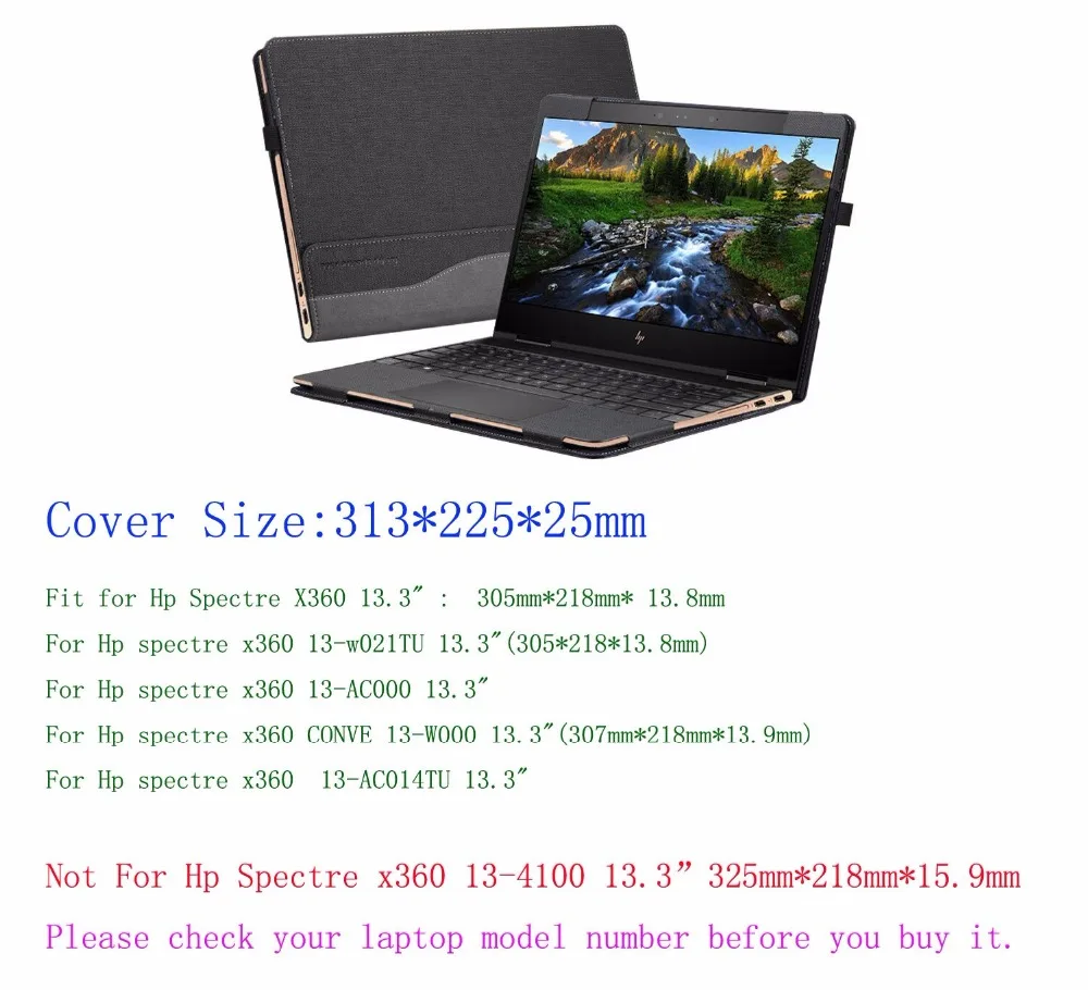 Творческий Дизайн чехол для HP Spectre x360 13.3 дюймов Laptop Sleeve Чехол Обложка из искусственной кожи