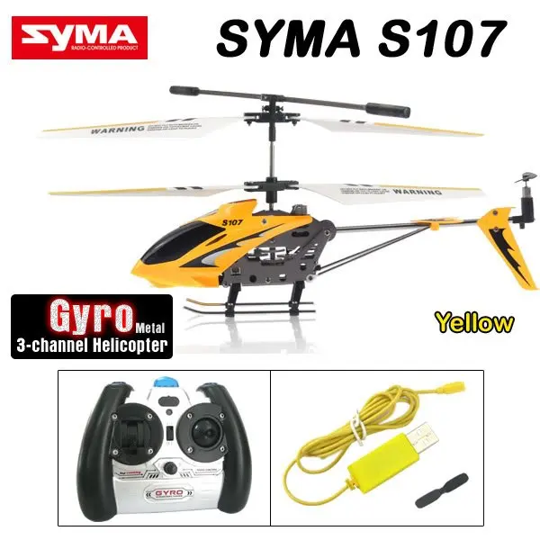 

Original RTF Syma S107G 3.5CH With Gyro Radio Controlled Remote Control RC Helicopter Model Toys For Children