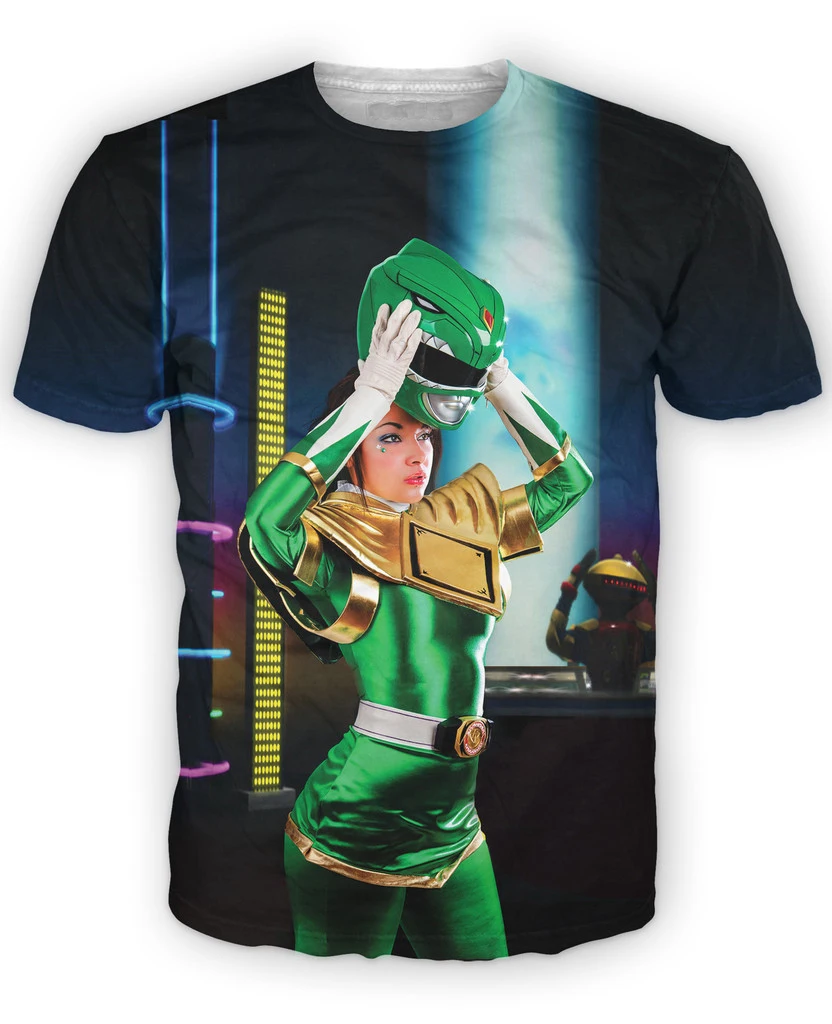 green ranger white ranger shirt