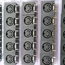 100 шт х круговой DIN разъем Женский 5-контактный разъем печатной платы промышленное оборудование управления Мощность разъем