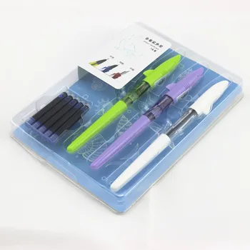 

3PCS Set High Quality JINHAO Fountain Pen Shark Gel Pen 0.5MM 0.38MM Nib Ink Pens kawaii School supplies caneta tinteiro