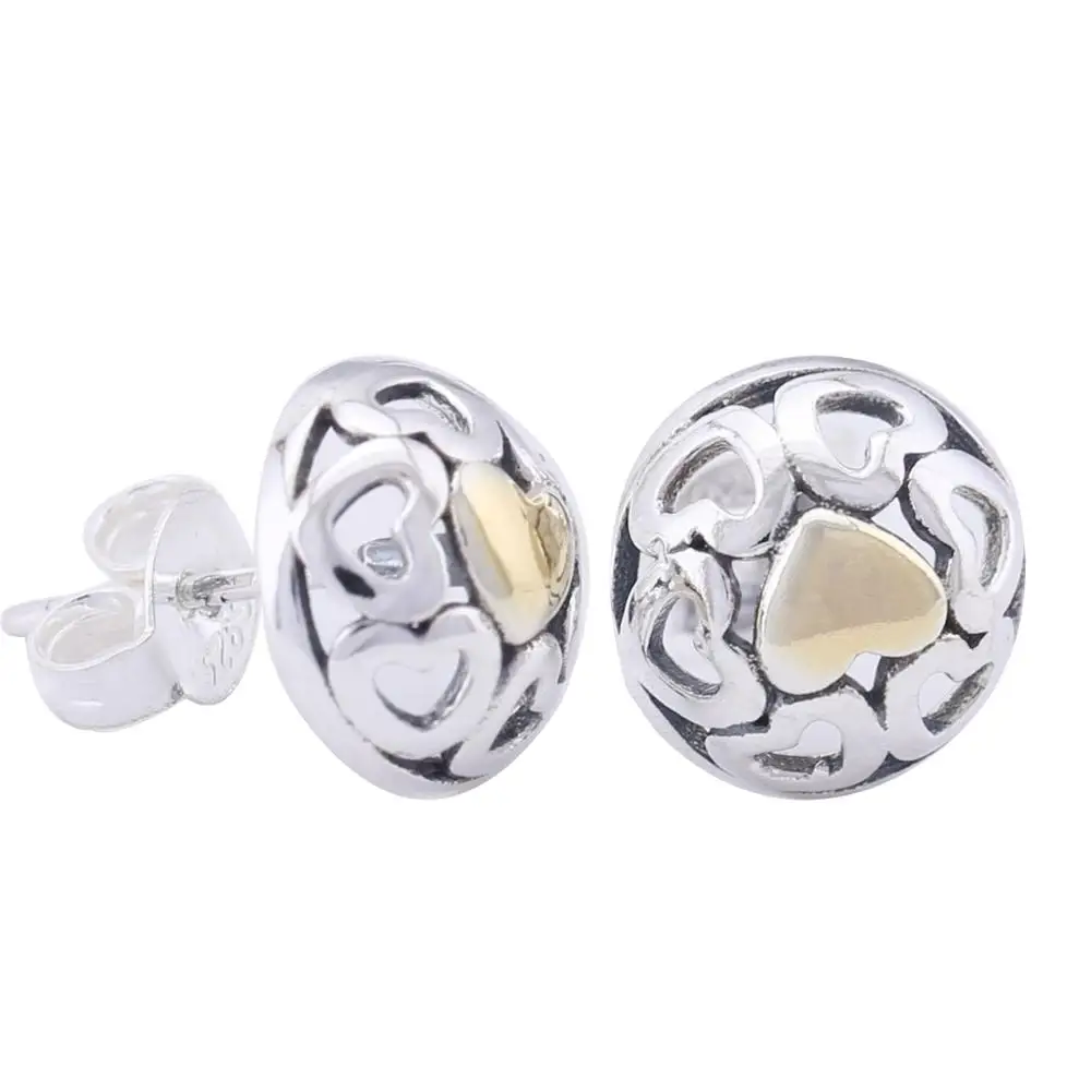 

Ajax 925 Sterling Silver Original Heart Shape Earrings For Fashion Women