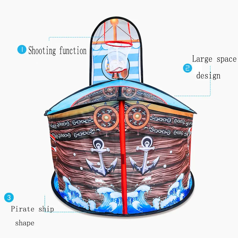 Съемный портативный большой пиратский корабль детская игровая палатка морской шар бассейн комнатное ограждение палатка для ребенка или детский игровой дом