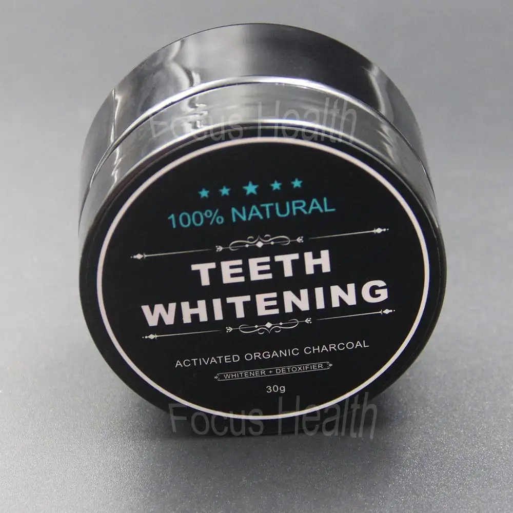 Teeth Whitening Cleaning Activated Charcoal Powder Natural Safe Tooth Whitener Bright White Teeth Oral Hygiene Dental Care Front