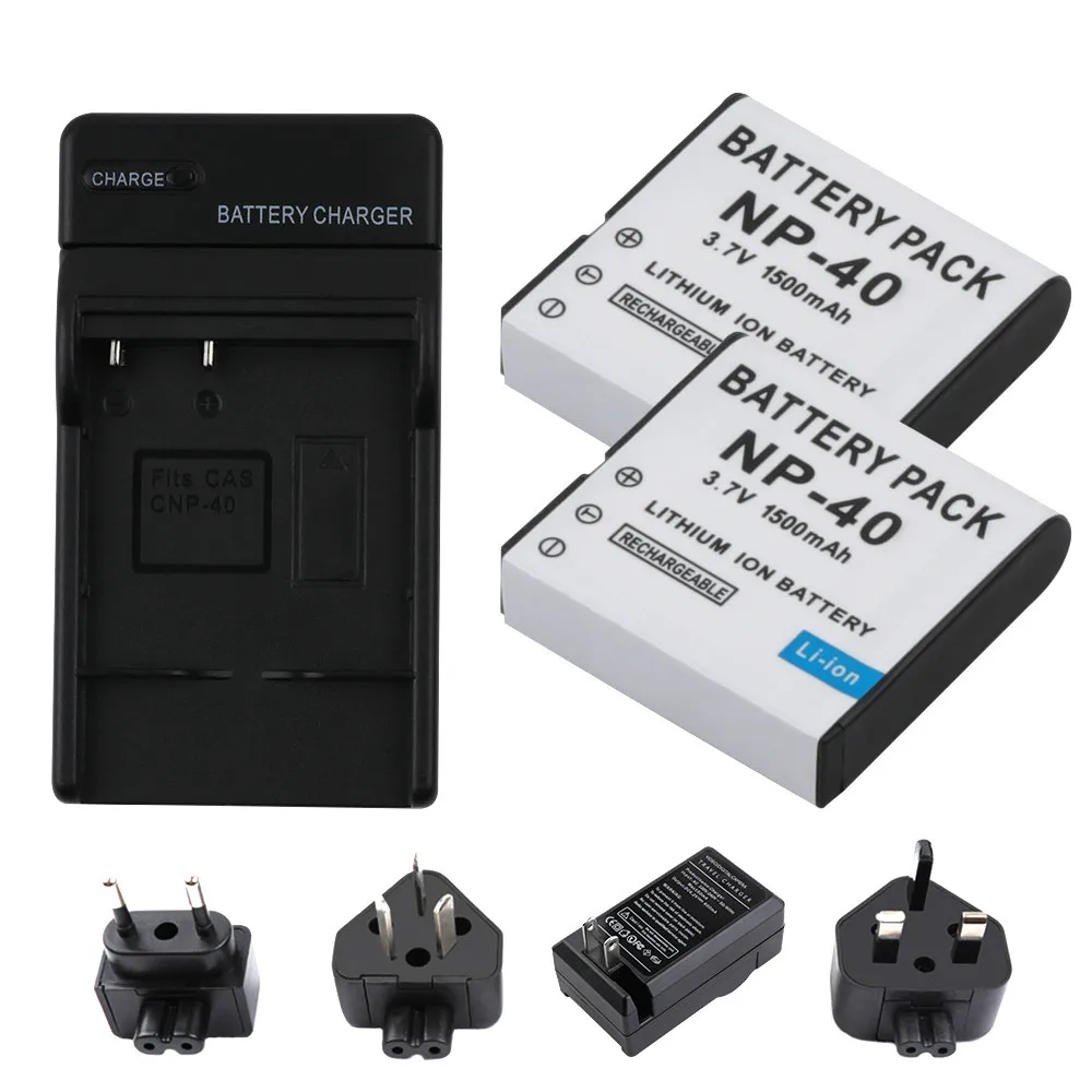 

1500mAh NP-40 CNP40 NP40 Digital Camera Battery for Casio EX-Z30/Z40/Z50/Z55/Z57/Z750 EX-P505/P600/P700 PM200 Battery