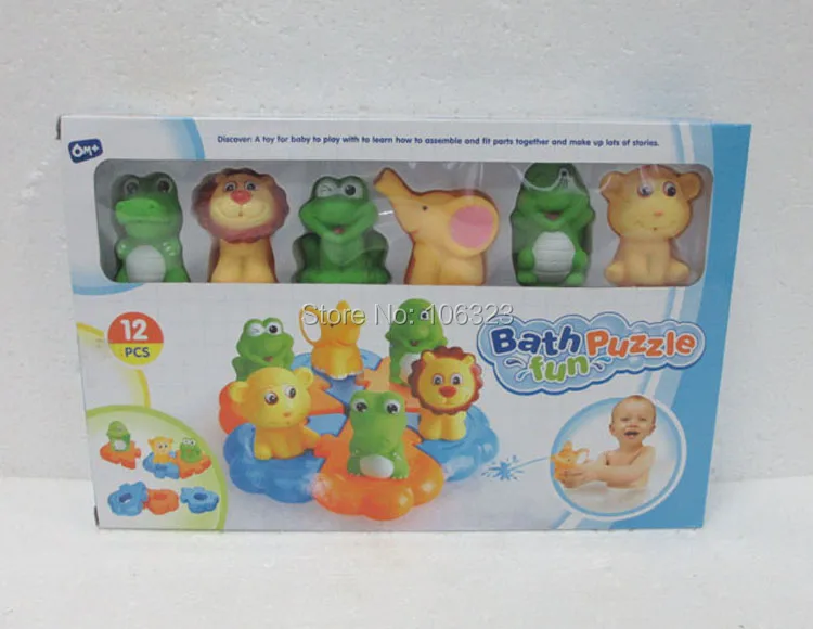 Fun Bath Puzzle 6 Animal total 12 pcs for Babies 6 Month or up