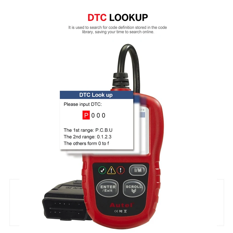 Autel AL319 OBD2 Scanner Car Code Reader Automotive OBDII Scaner Auto Diagnostic Scan Tool Fault Reader Diagnostics Scanner