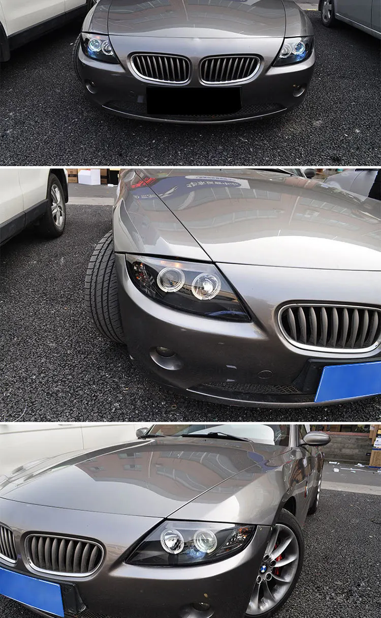 Ламельная машина фары для BMW E85 Z4 фара Ангельские глазки 2003 до 2008 год z4 фар переднего света