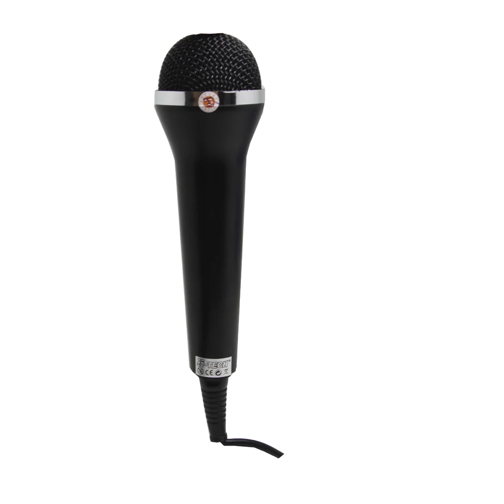 Singing Machine Dynamic Vocal Microphone with Detachable Cable Black